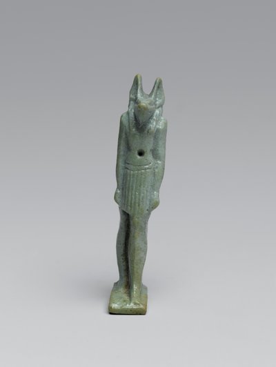 Standing figure of Anubis, 665-332 BC by Late Period Egyptian